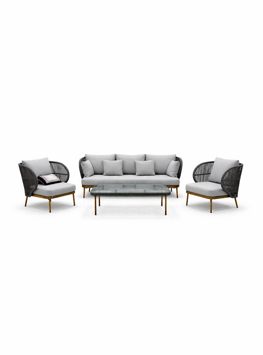 Triple Ashrope Sofa Set